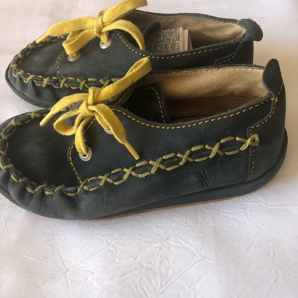 Naturino Kids Moccasins with Yellow Accents